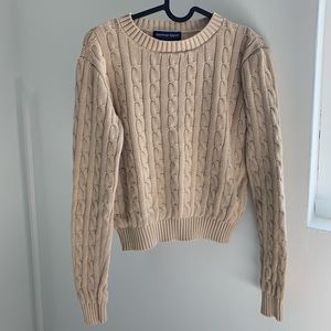 american apparel cable knit sweater